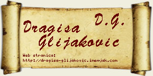 Dragiša Glijaković vizit kartica